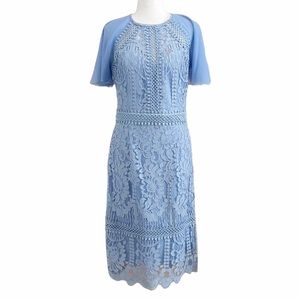 Lipsy Light Blue Lace Midi Dress